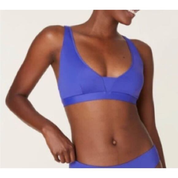 Andie Other - Andie The Tahiti Top Large Lapis Purple Scoop Neck Adjustable Straps NWT